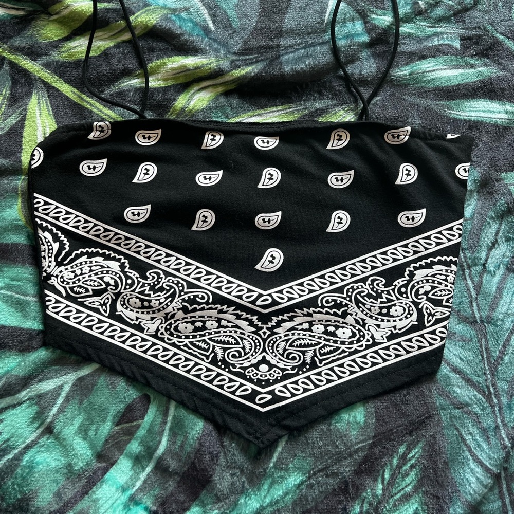 Paisley Print Bandana Tank